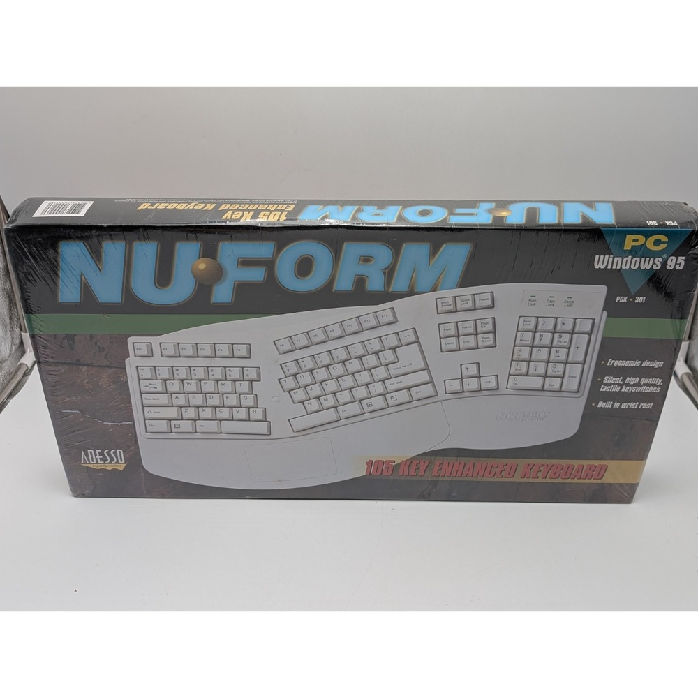Nuform PC Keyboard PCK 301, New in box, Windows 95 Sealed
